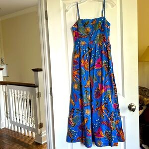 Rachel Zoe XS linen/poly dress NWT. Gorgeous color/pattern, flattering on!